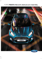 FORD FIESTA - Navod k obsluze pro vlastniky 2012-2017 CZ 